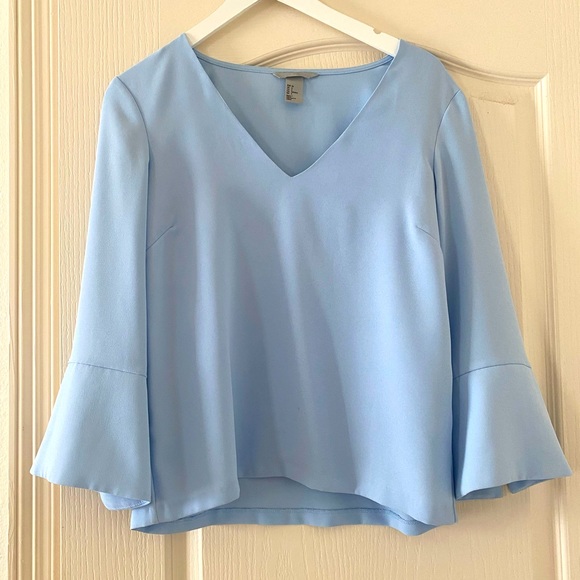 Long sleeve bell sleeve top - Picture 1 of 3